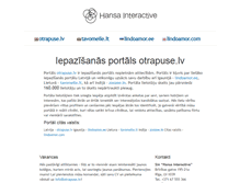 Tablet Screenshot of hansainteractive.lv